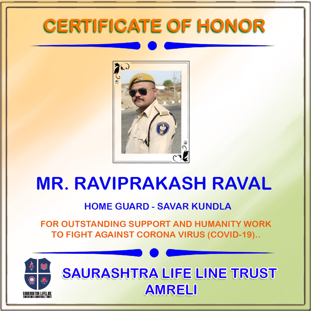 Certificate of Honor